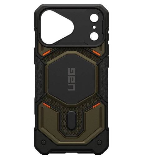 Magsafe Калъф за iPhone 18 Pro Max/ 17 Pro Max, UAG Monarch Pro Kevlar Case Element Green, Зелен (5)