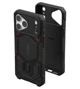Magsafe Калъф за iPhone 18 Pro Max/ 17 Pro Max, UAG Monarch Pro Kevlar Case, Черен (9)