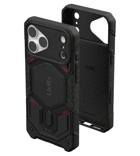 Magsafe Калъф за iPhone 18 Pro Max/ 17 Pro Max, UAG Monarch Pro Kevlar Case, Черен (9)