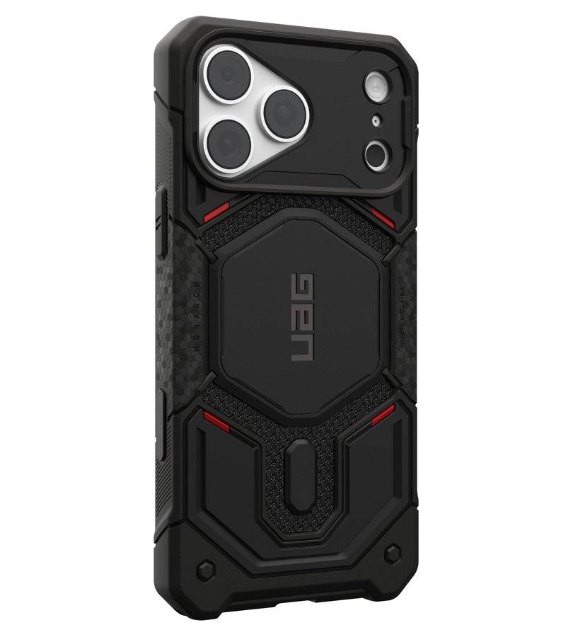 Magsafe Калъф за iPhone 18 Pro Max/ 17 Pro Max, UAG Monarch Pro Kevlar Case, Черен (3)