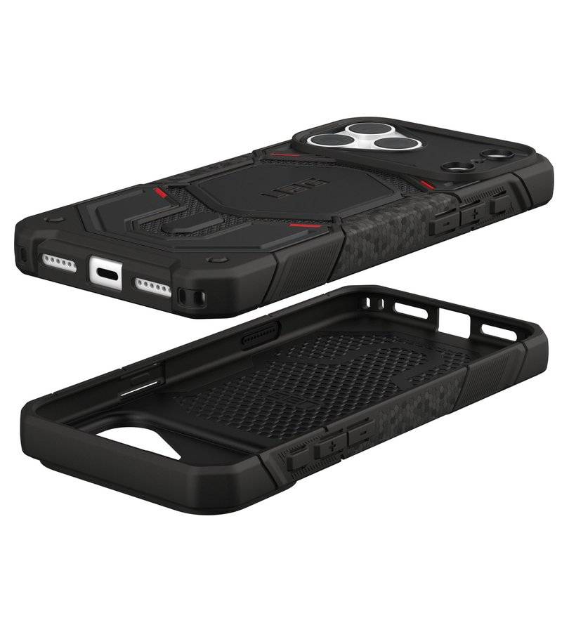 Magsafe Калъф за iPhone 18 Pro Max/ 17 Pro Max, UAG Monarch Pro Kevlar Case, Черен (8)
