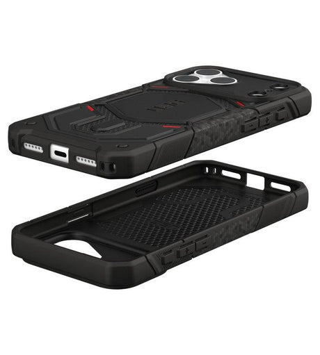 Magsafe Калъф за iPhone 18 Pro Max/ 17 Pro Max, UAG Monarch Pro Kevlar Case, Черен (8)