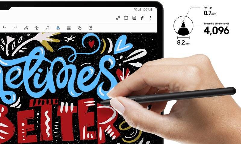 Оригинална Писалка за Samsung Tab S10/S9/S8/S7, Stylus S Pen EJ-PX710BBE, Черен (Bulk) (4)