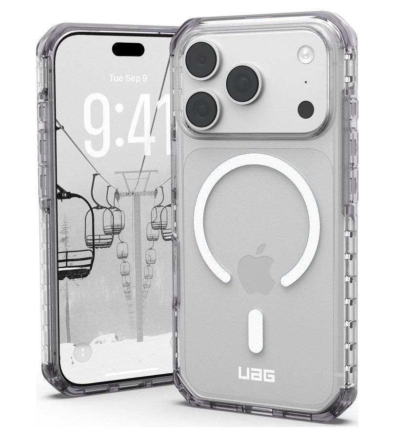 MagSafe Калъф за iPhone 18 Pro/ 17 Pro, UAG Plyo LT Case Ice/Smoke, Прозрачен (4)