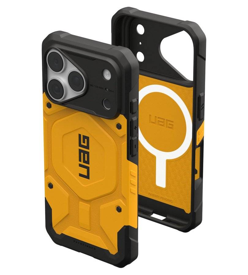 MagSafe Калъф за iPhone 18 Pro/ 17 Pro, UAG Pathfinder Heritage Case, Жълт (6)