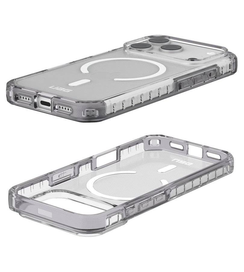 MagSafe Калъф за iPhone 18 Pro/ 17 Pro, UAG Plyo LT Case Ice/Smoke, Прозрачен (9)