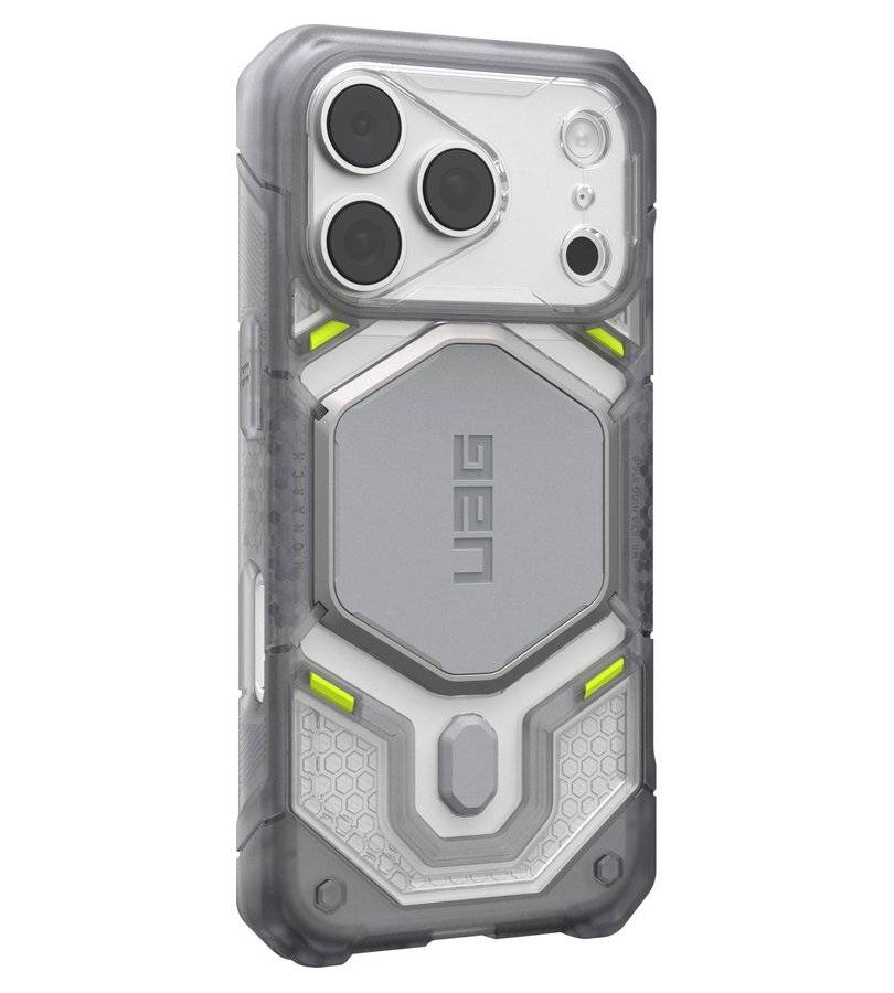 MagSafe Калъф за iPhone 18 Pro/ 17 Pro, UAG Monarch Pro VEIL Case Ice, Прозрачен
