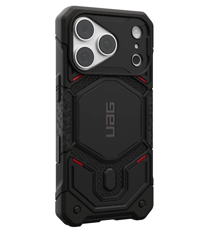 MagSafe Калъф за iPhone 18 Pro/ 17 Pro, UAG Monarch Pro Kevlar Case, Черен