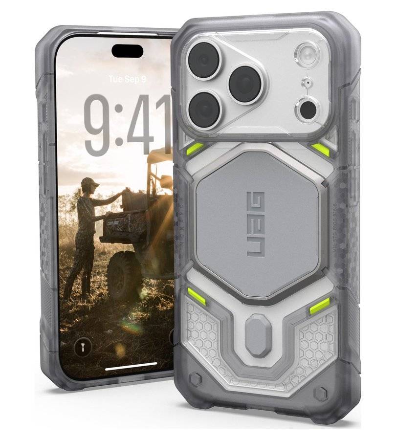 MagSafe Калъф за iPhone 18 Pro/ 17 Pro, UAG Monarch Pro VEIL Case Ice, Прозрачен (4)