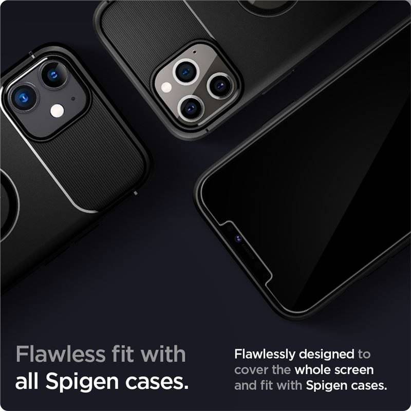 Стъклен Протектор за iPhone 18 Pro, Spigen EZ Fit Pro Glas.tR 2бр., Прозрачен (4)