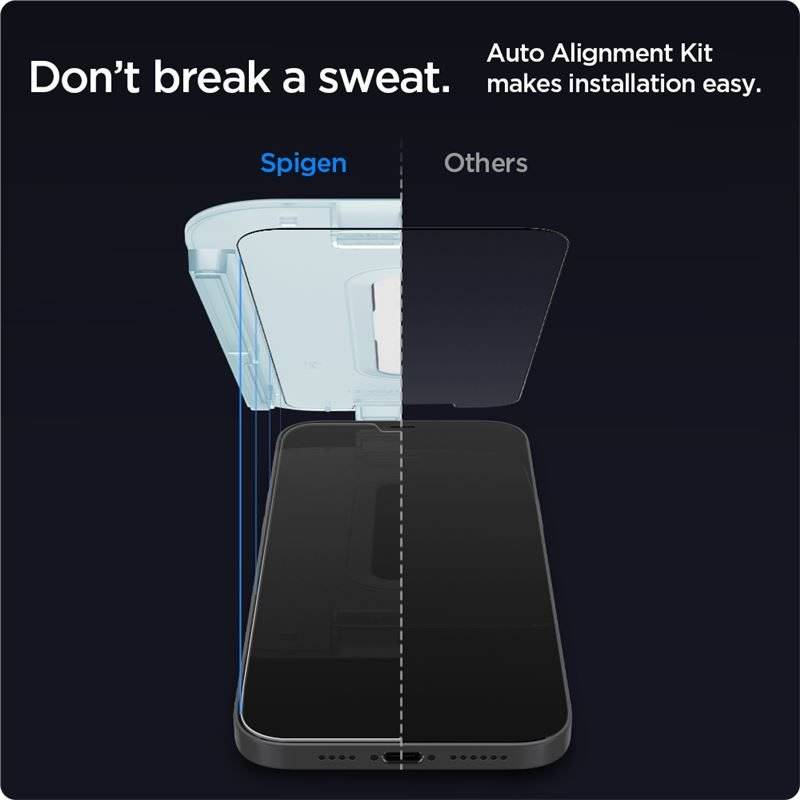 Стъклен Протектор за iPhone 18 Pro, Spigen EZ Fit Pro Glas.tR 2бр., Прозрачен (6)