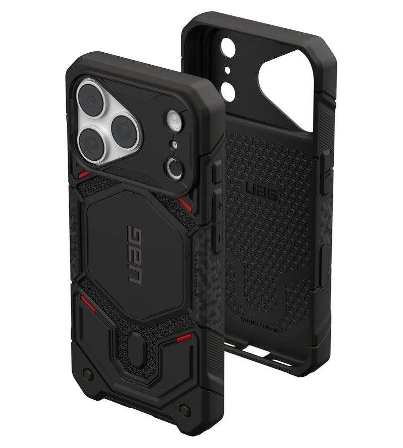 MagSafe Калъф за iPhone 18 Pro/ 17 Pro, UAG Monarch Pro Kevlar Case, Черен (11)