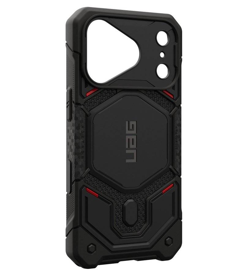 MagSafe Калъф за iPhone 18 Pro/ 17 Pro, UAG Monarch Pro Kevlar Case, Черен (9)