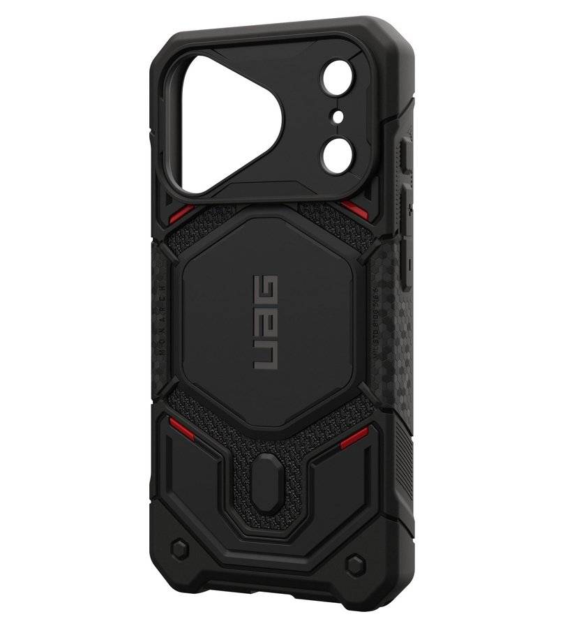 MagSafe Калъф за iPhone 18 Pro/ 17 Pro, UAG Monarch Pro Kevlar Case, Черен (8)
