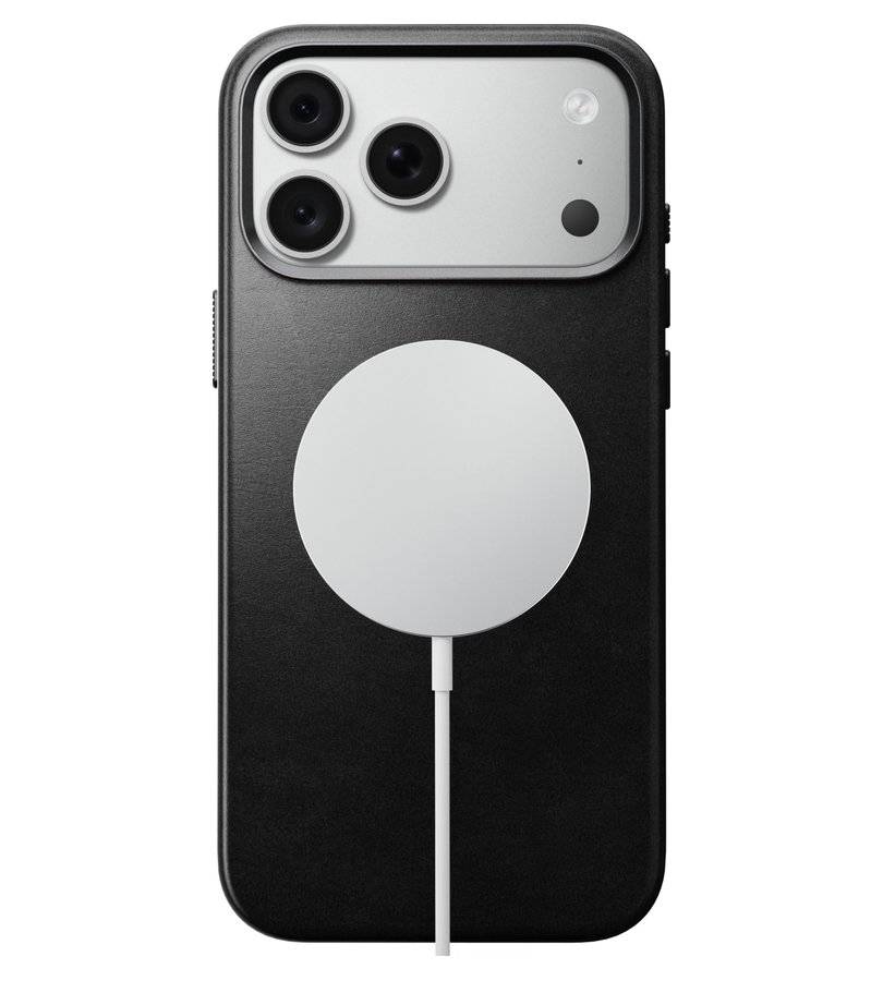 Magsafe Калъф за iPhone 18 Pro Max/ 17 Pro Max, Nomad Traditional Leather Case, Черен (3)