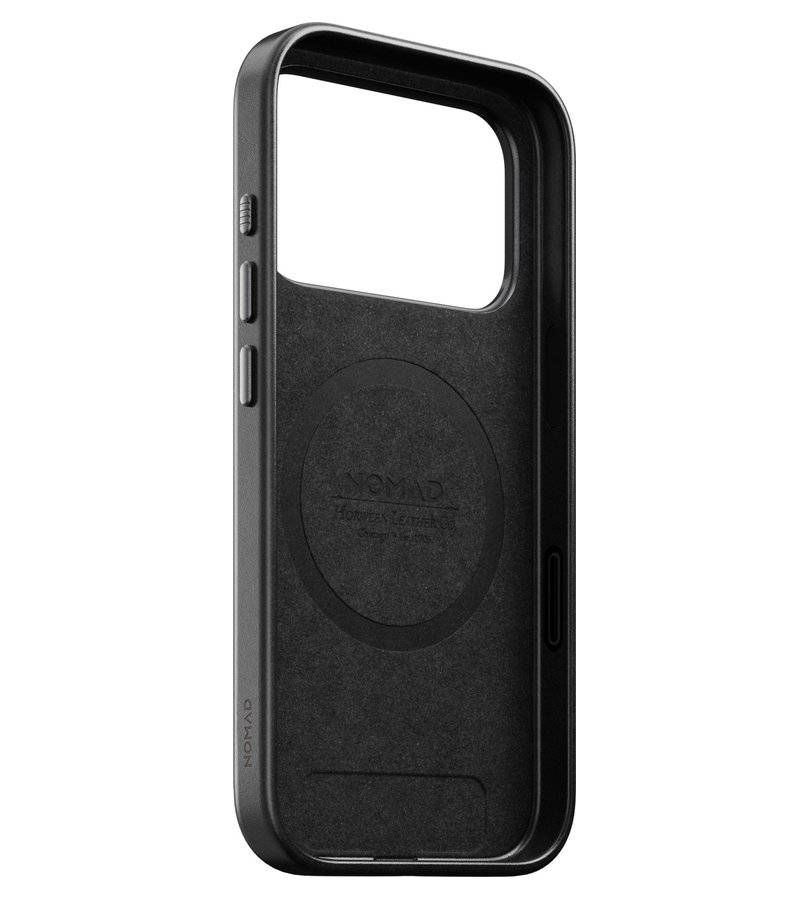 Magsafe Калъф за iPhone 18 Pro/ 17 Pro, Nomad Traditional Leather Case, Черен (10)