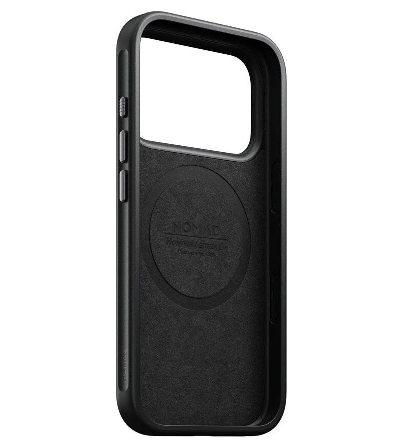 Magsafe Калъф за iPhone 18 Pro/ 17 Pro, Nomad Modern Leather Case Burgundy, Бордо (10)