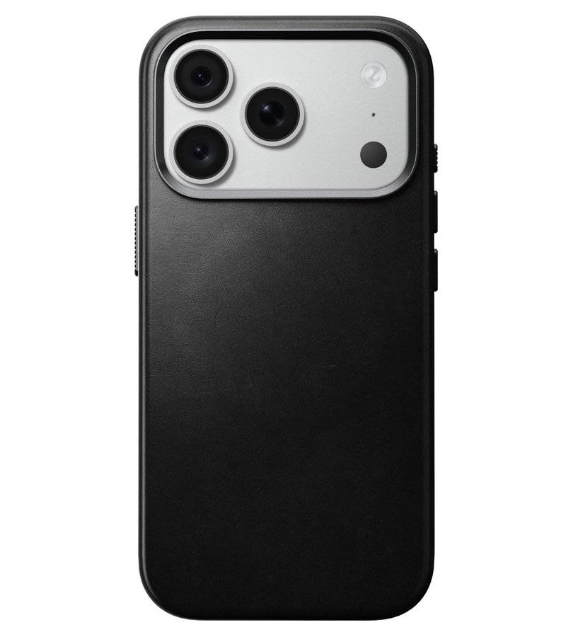 Magsafe Калъф за iPhone 18 Pro/ 17 Pro, Nomad Traditional Leather Case, Черен (4)