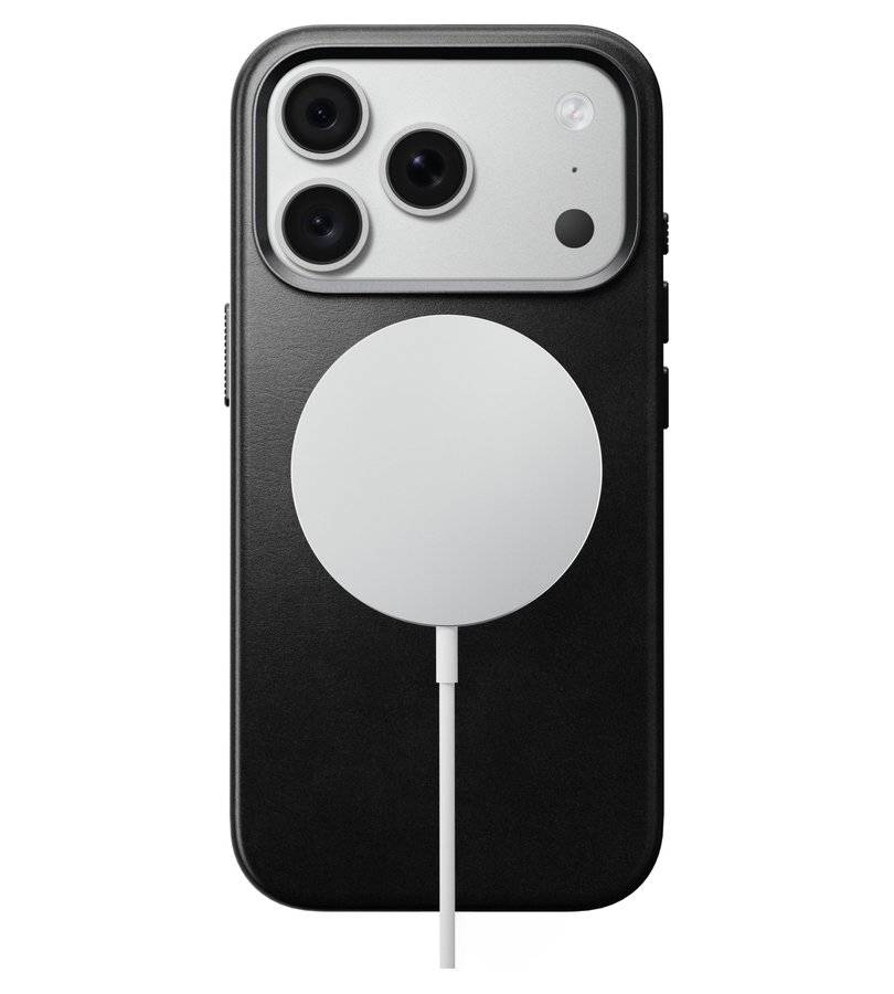 Magsafe Калъф за iPhone 18 Pro/ 17 Pro, Nomad Traditional Leather Case, Черен (3)