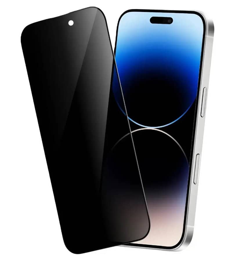 Затъмняващ Стъклен Протектор за iPhone 18 Pro Max, Sunix 6D Privacy Glass, Прозрачен (2)