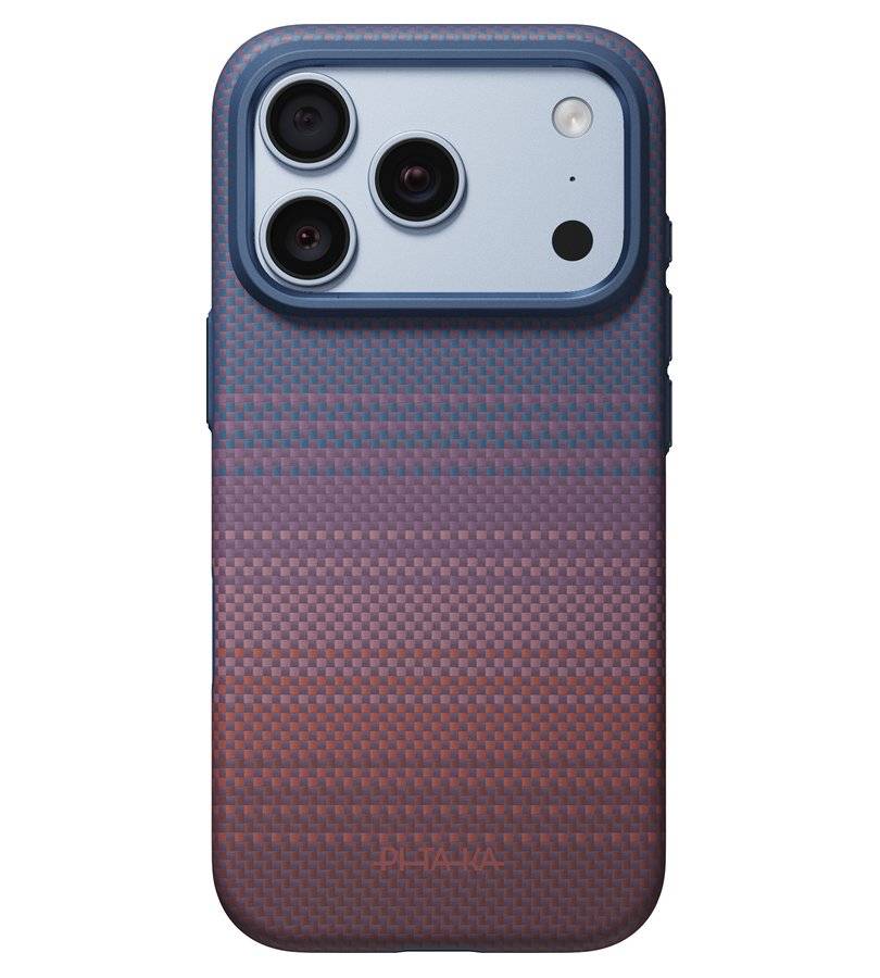 MagSafe Калъф за iPhone 18 Pro/ 17 Pro, Pitaka Summa Case Moonrise2.0 1001 Nights Twilight, Лилав (3)