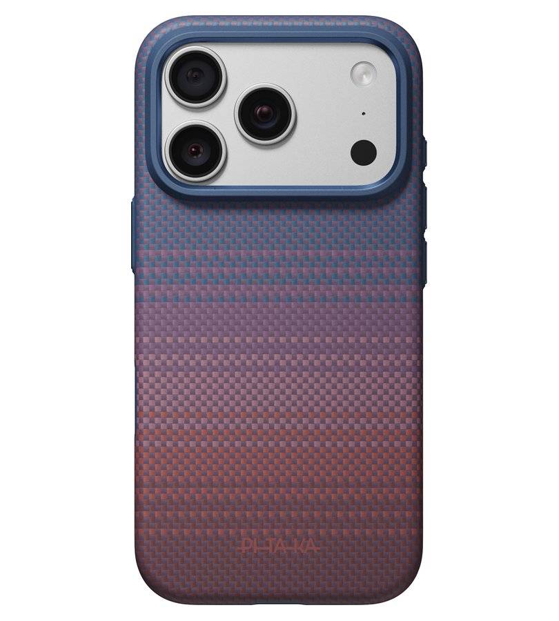 MagSafe Калъф за iPhone 18 Pro/ 17 Pro, Pitaka Summa Case Moonrise2.0 1001 Nights Twilight, Лилав (5)