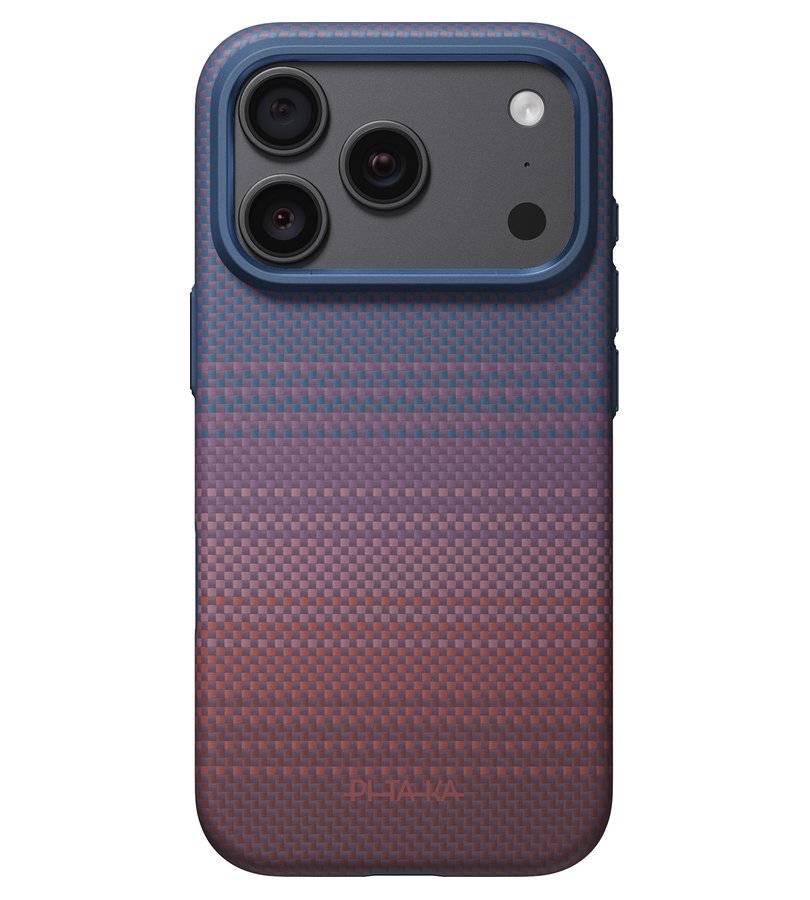 MagSafe Калъф за iPhone 18 Pro/ 17 Pro, Pitaka Summa Case Moonrise2.0 1001 Nights Twilight, Лилав (4)