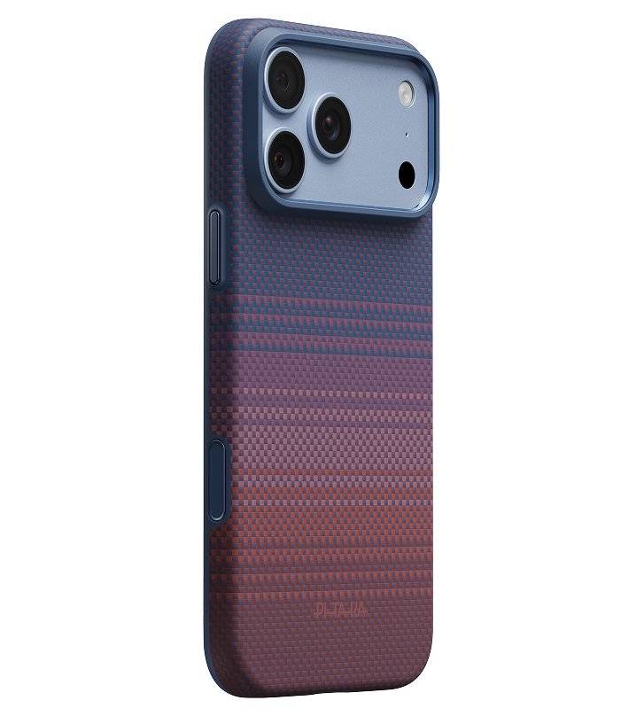 MagSafe Калъф за iPhone 18 Pro/ 17 Pro, Pitaka Summa Case Moonrise2.0 1001 Nights Twilight, Лилав