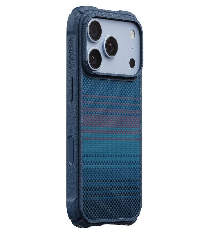 MagSafe Калъф за iPhone 18 Pro Max/ 17 Pro Max, Pitaka Cairn Case Moonrise2.0 1001 Nights Midnight, Син