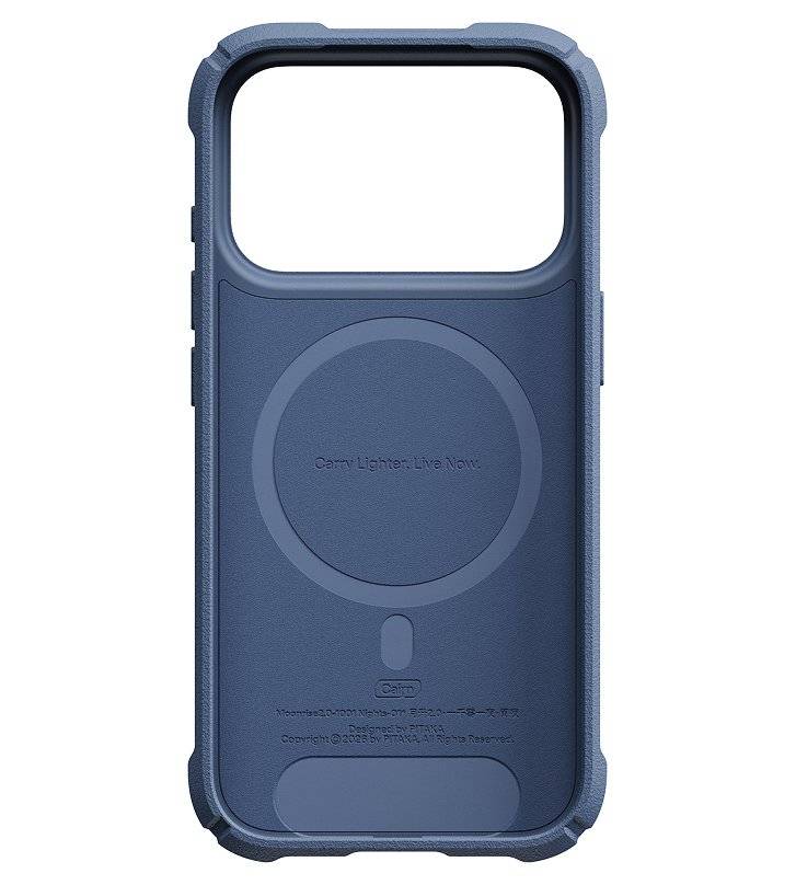 MagSafe Калъф за iPhone 18 Pro/ 17 Pro, Pitaka Cairn Case Moonrise2.0 1001 Nights Midnight, Син (2)