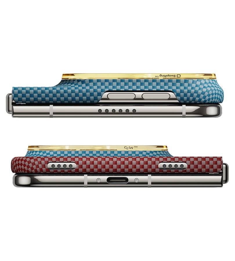 MagSafe Калъф за iPhone Duo, Pitaka Edge Case Sunset2.0 California Dream01, Кафяв (3)