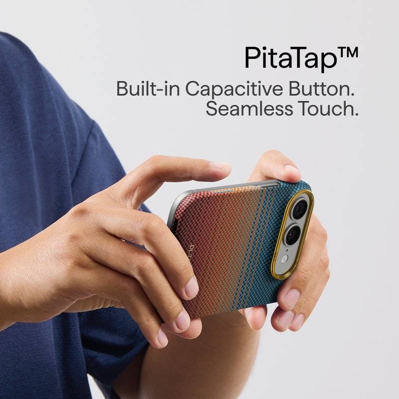 MagSafe Калъф за iPhone Duo, Pitaka Edge Case Sunset2.0 California Dream01, Кафяв (7)