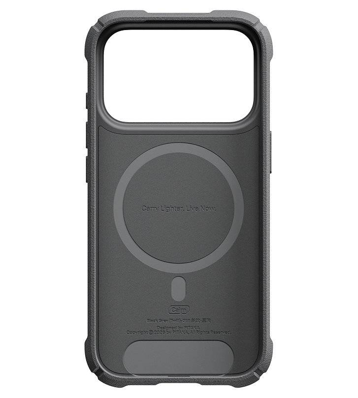 MagSafe Калъф за iPhone 18 Pro/ 17 Pro, Pitaka Cairn Case Black/Grey, Черен (2)