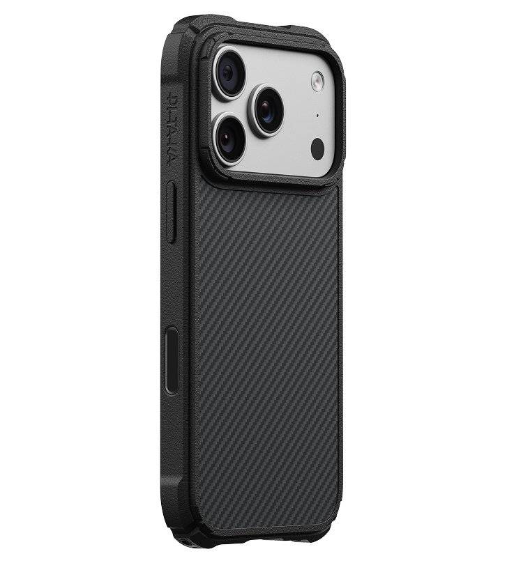 MagSafe Калъф за iPhone 18 Pro/ 17 Pro, Pitaka Cairn Case Black/Grey, Черен