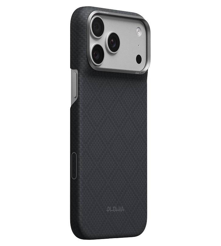 MagSafe Калъф за iPhone 18 Pro Max/ 17 Pro Max, Pitaka Edge Case Argyle Lava Black, Черен