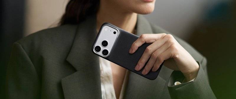 MagSafe Калъф за iPhone 18 Pro Max/ 17 Pro Max, Pitaka Edge Case Argyle Lava Black, Черен (7)
