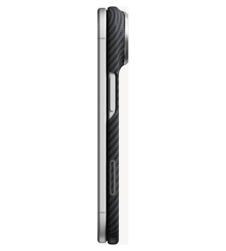 MagSafe Калъф за iPhone Duo, Pitaka Edge Case Black/Grey, Черен (2)