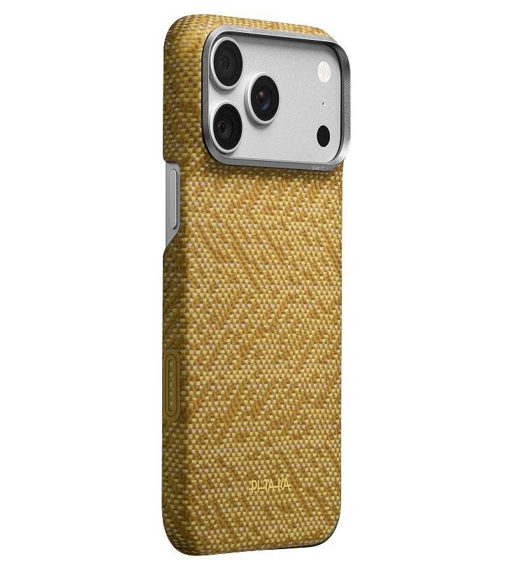 Magsafe Калъф за iPhone 18 Pro Max/ 17 Pro Max, Pitaka Edge Case Wind Over Wheat Golden Drift, Жълт