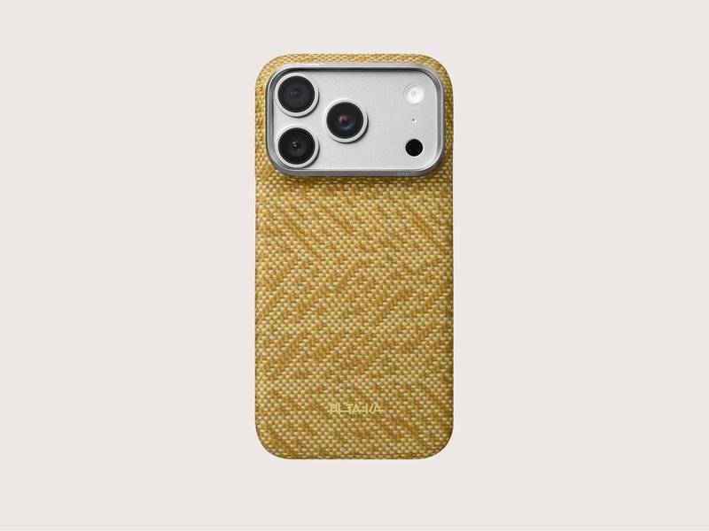 Magsafe Калъф за iPhone 18 Pro Max/ 17 Pro Max, Pitaka Edge Case Wind Over Wheat Golden Drift, Жълт (9)