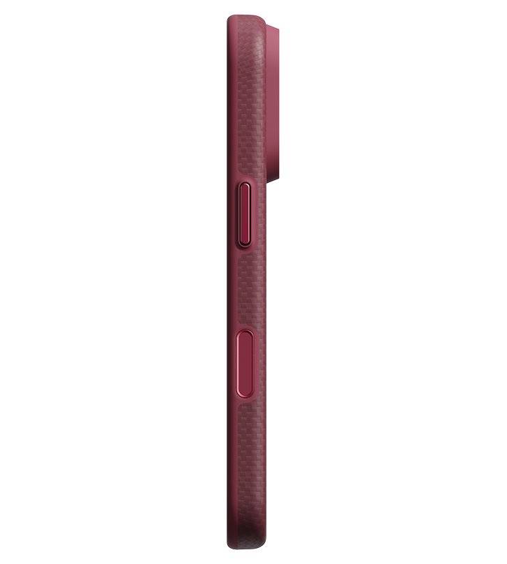 MagSafe Калъф за iPhone 18 Pro/ 17 Pro, Pitaka Summa Case Argyle Burgundy, Бордо (3)
