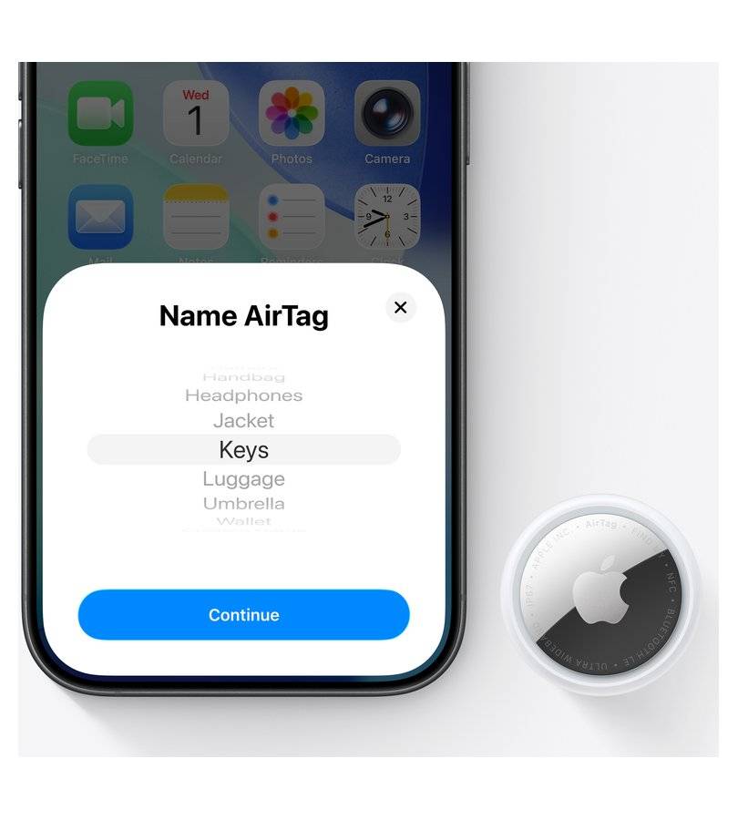 Проследяващо устройство, Apple AirTag 2, Бял (4)