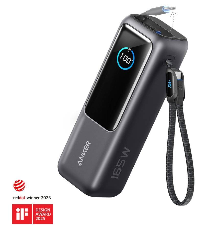 Външна батерия, Anker Laptop Power Bank 25000 mAh 165W, Сив (6)