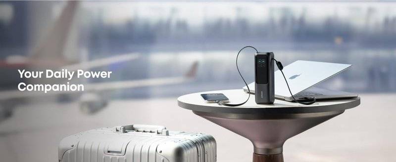 Външна батерия, Anker Laptop Power Bank 25000 mAh 165W, Сив (13)