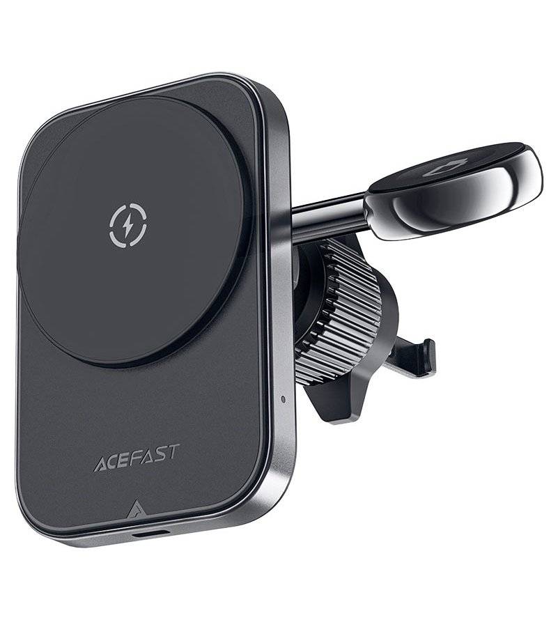 MagSafe Зарядно за Кола за Apple iPhone и Watch, Acefast D18 2in1, Черен (3)