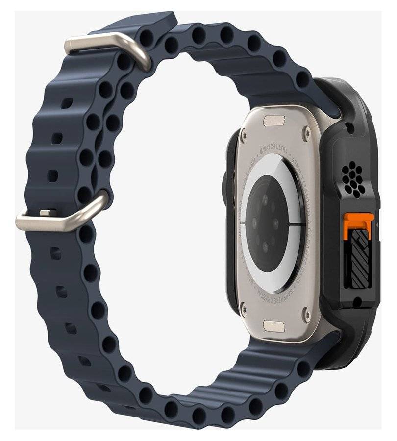 Калъф за Apple Watch Ultra 4/ 3/ 2/ 1 49mm, Spigen Lock Fit Case, Черен (6)