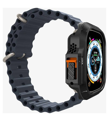 Калъф за Apple Watch Ultra 4/ 3/ 2/ 1 49mm, Spigen Lock Fit Case, Черен (8)