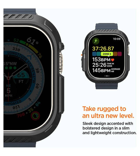 Калъф за Apple Watch Ultra 4/ 3/ 2/ 1 49mm, Spigen Lock Fit Case, Черен (12)