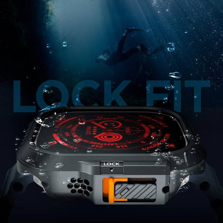 Калъф за Apple Watch Ultra 4/ 3/ 2/ 1 49mm, Spigen Lock Fit Case, Черен (9)