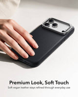 Magsafe Калъф за iPhone 18 Pro/ 17 Pro, ESR Atelier Kickstand Mag Case, Черен (3)