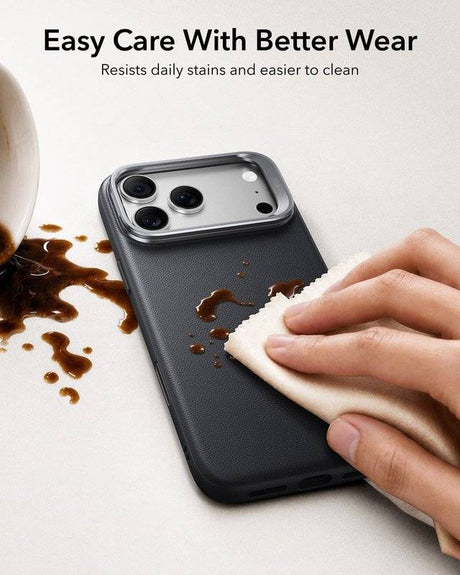 Magsafe Калъф за iPhone 18 Pro/ 17 Pro, ESR Atelier Kickstand Mag Case, Черен (5)